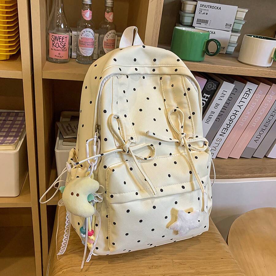 Fashion Backpack Women - Cute Polka Dot Small Backpack For