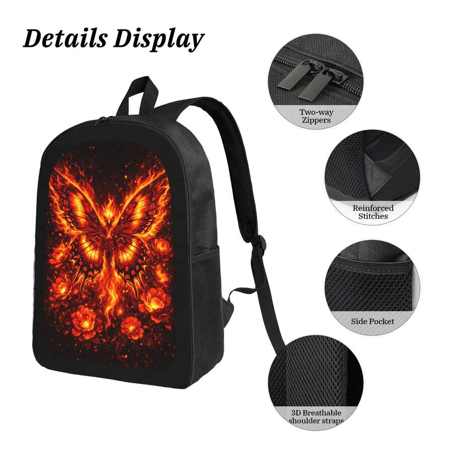 Flame Phoenix Butterfly Backpa – Fashion Backpack Women Bewertung und Preis