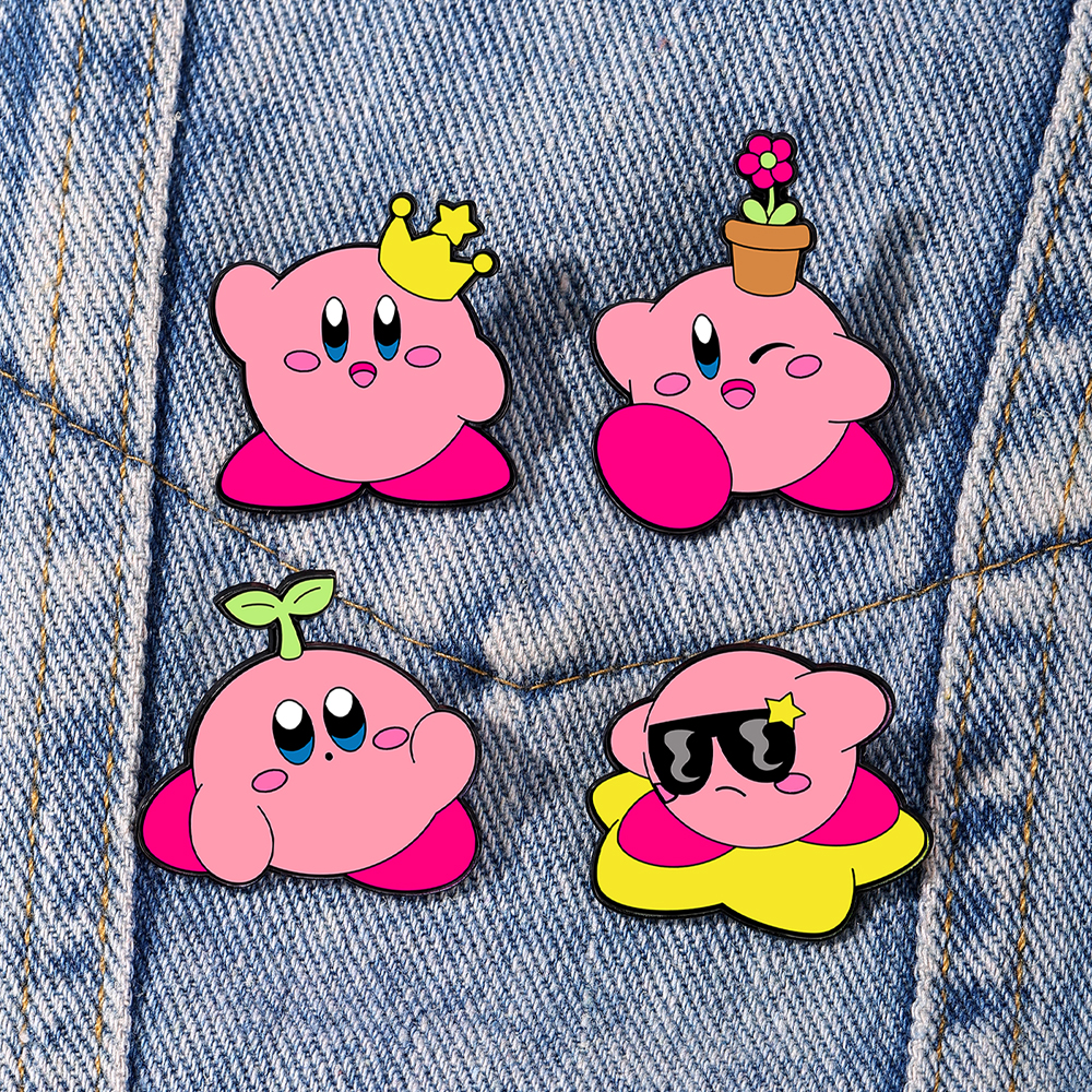4pcs Kirby Enamel Lapel Pins S – Fashion Backpack Women Bewertung und Preis