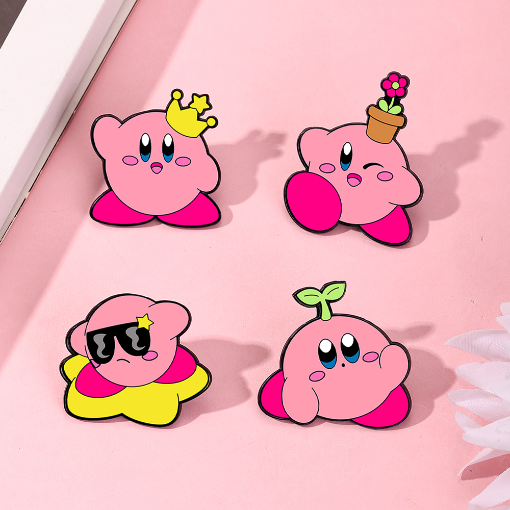 4pcs Kirby Enamel Lapel Pins S – Fashion Backpack Women Bewertung und Preis