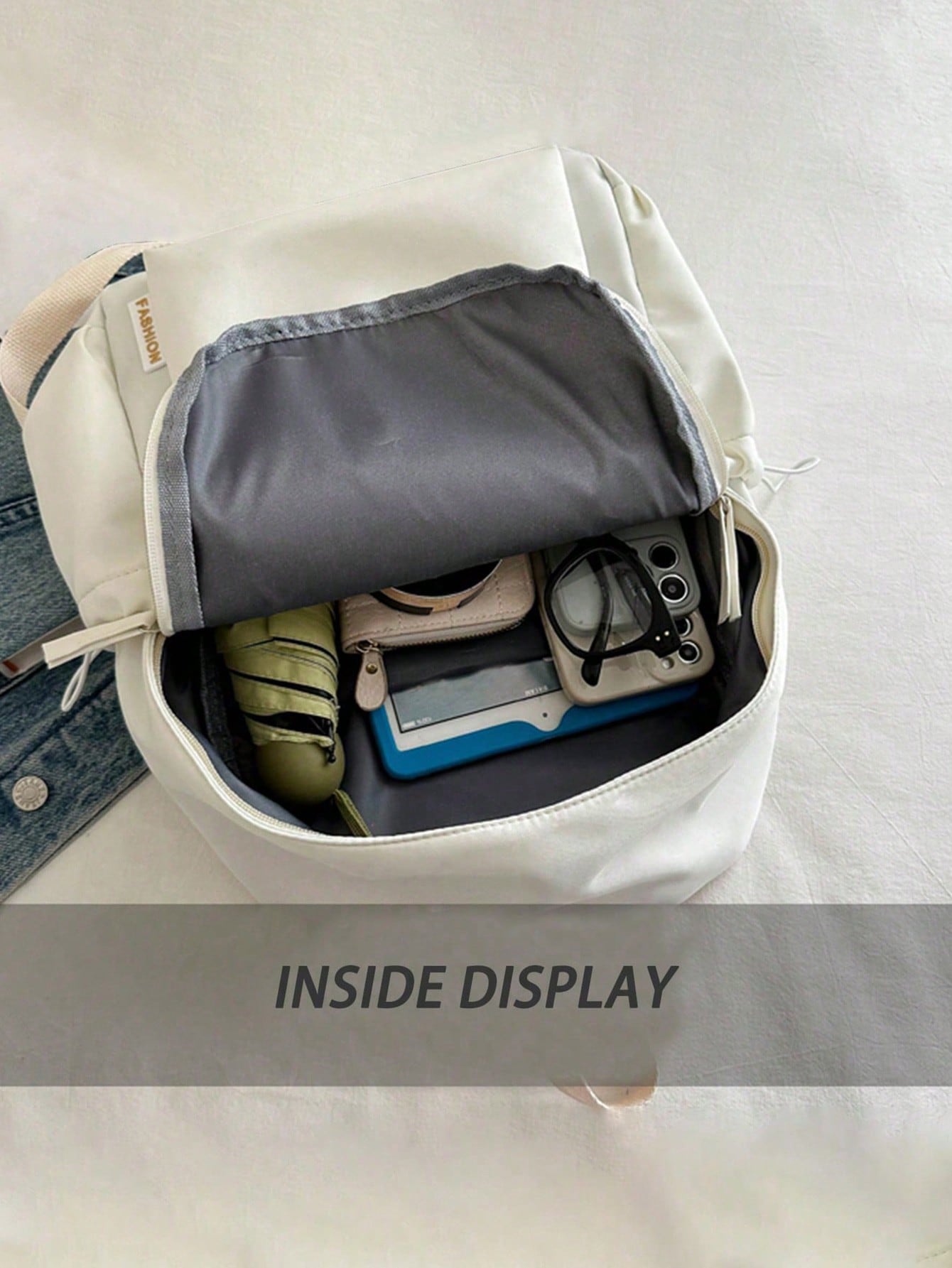 Fashion Casual Solid Color Stu – Fashion Backpack Women Bewertung und Preis