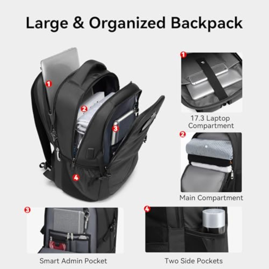 17.3'' Laptop Backpack for Men – Travel Backpack Anti Theft Bewertung und Preis