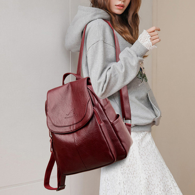 9 Color Women Soft Leather Bac – Leather Backpack Vintage Bewertung und Preis