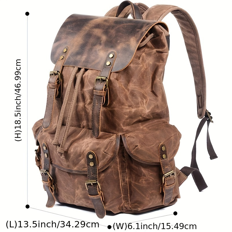 Vintage Men'S Leather Backpack – Leather Backpack Vintage Bewertung und Preis