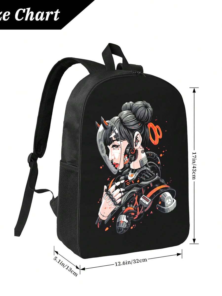 Cyberpunk Cyborg Girl Waterpro – Travel Backpack Anti Theft Bewertung und Preis