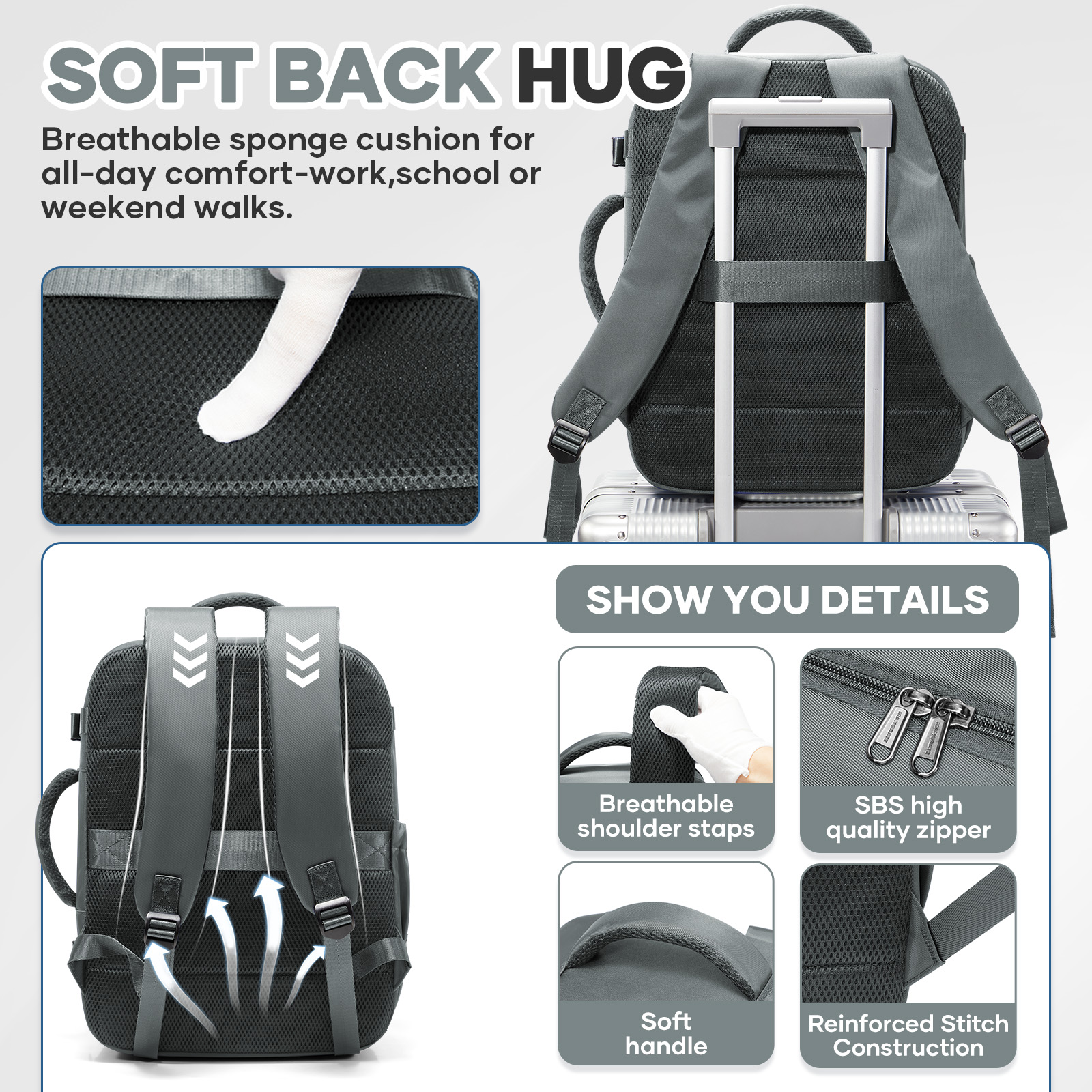 Ryanair Cabin Bags 40x30x20 Un – Canvas Backpack Casual Bewertung und Preis