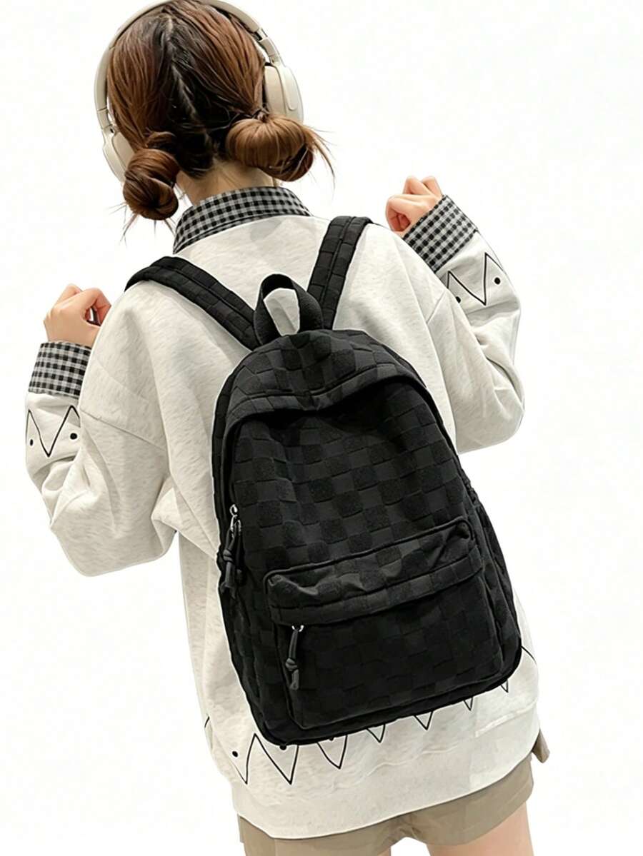 Womens Patchwork Plaid Faux Fu – Fashion Backpack Women Bewertung und Preis