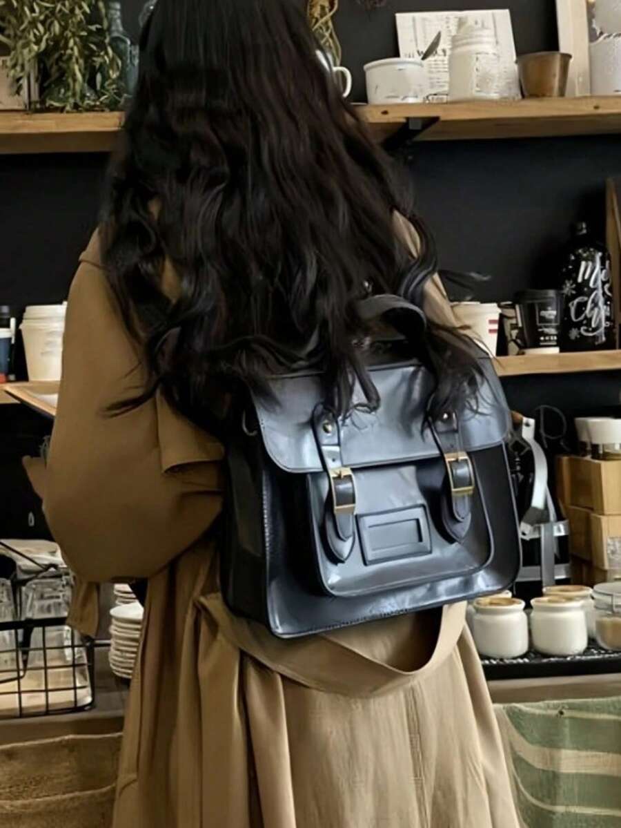 Retro British Style Satchel Ba – Leather Backpack Vintage Bewertung und Preis