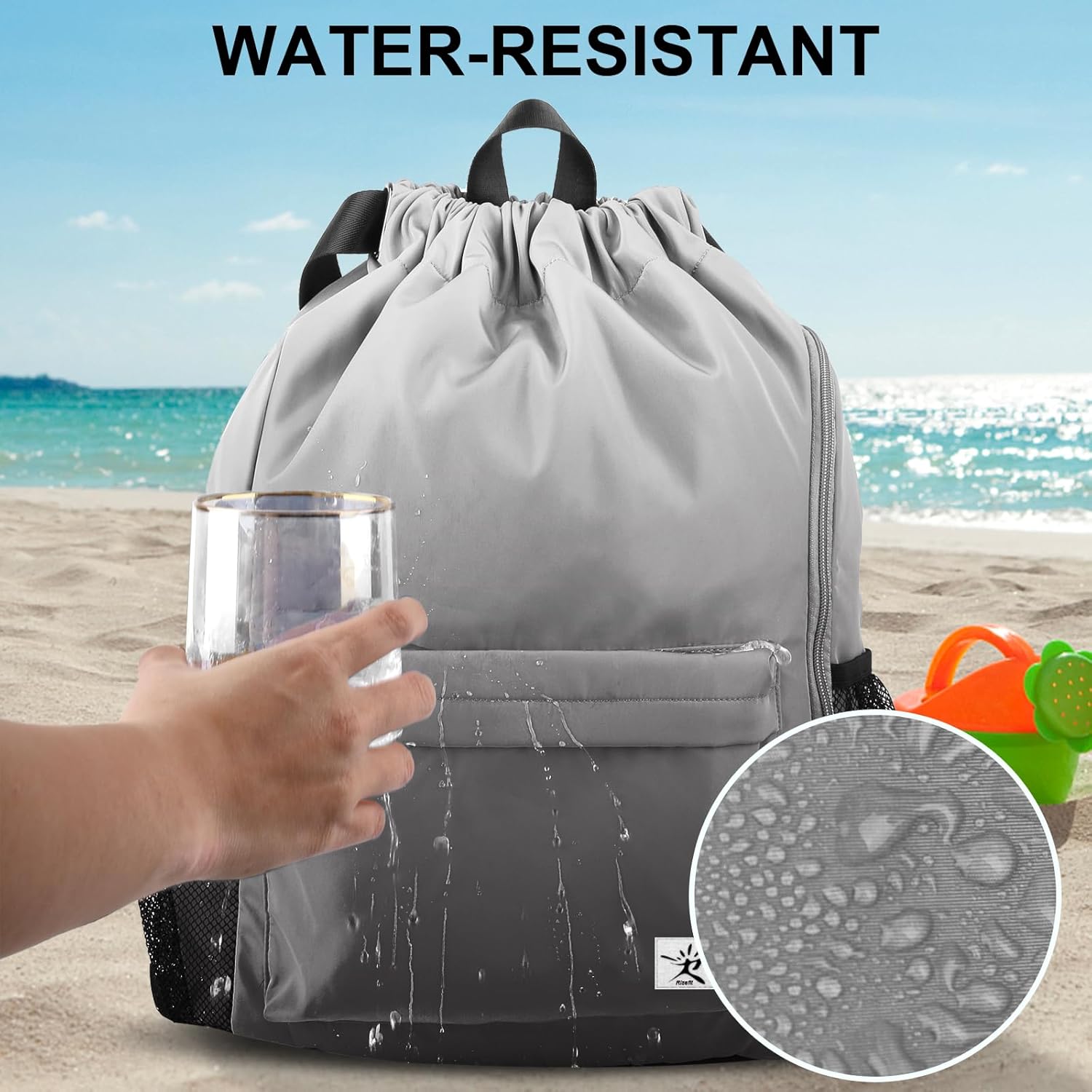 Drawstring Backpack with Mesh  – Drawstring Gym Bag Bewertung und Preis