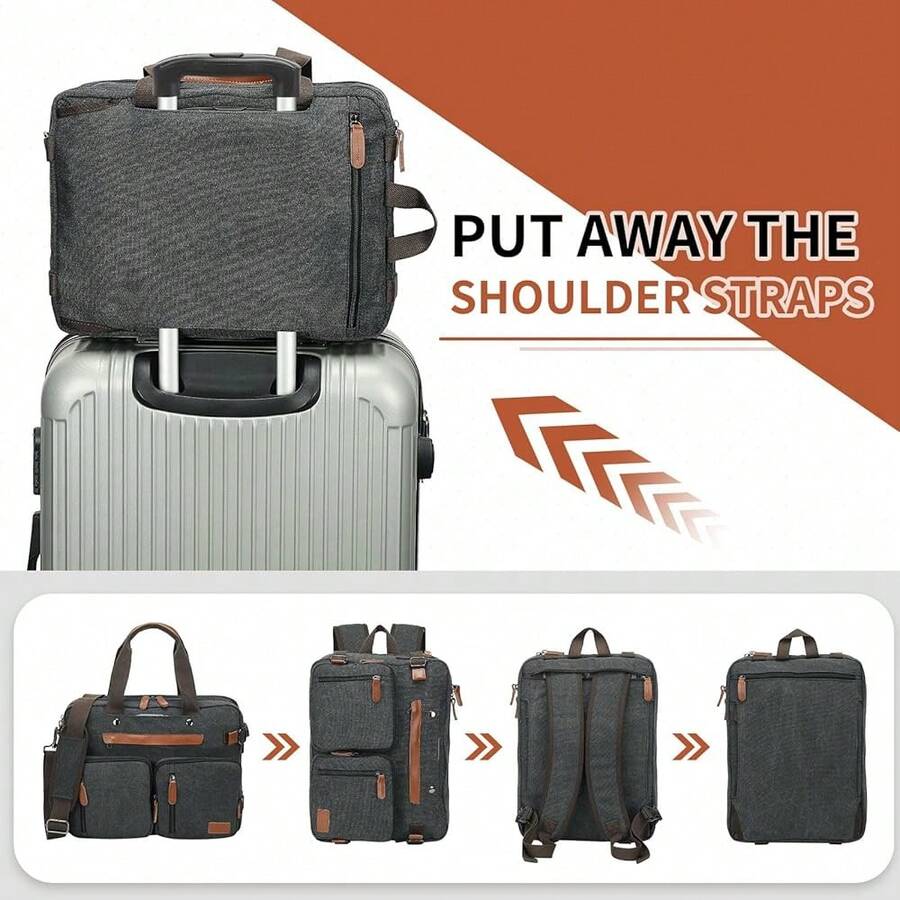 Canvas Laptop Backpack 3-In-1  – Canvas Backpack Casual Bewertung und Preis