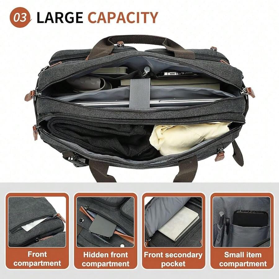 Canvas Laptop Backpack 3-In-1  – Canvas Backpack Casual Bewertung und Preis