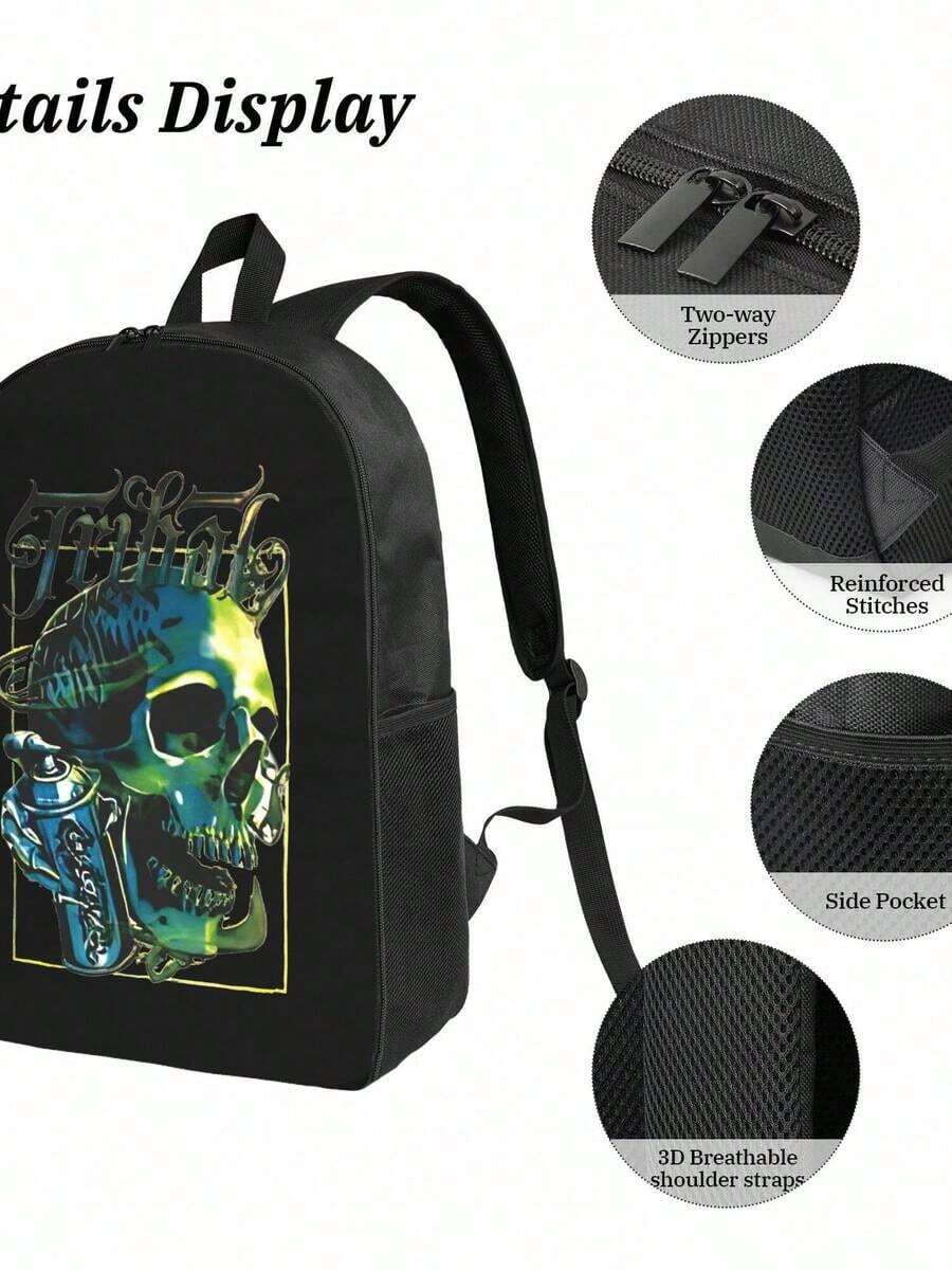 Graffiti Skull Waterproof Back – Travel Backpack Anti Theft Bewertung und Preis