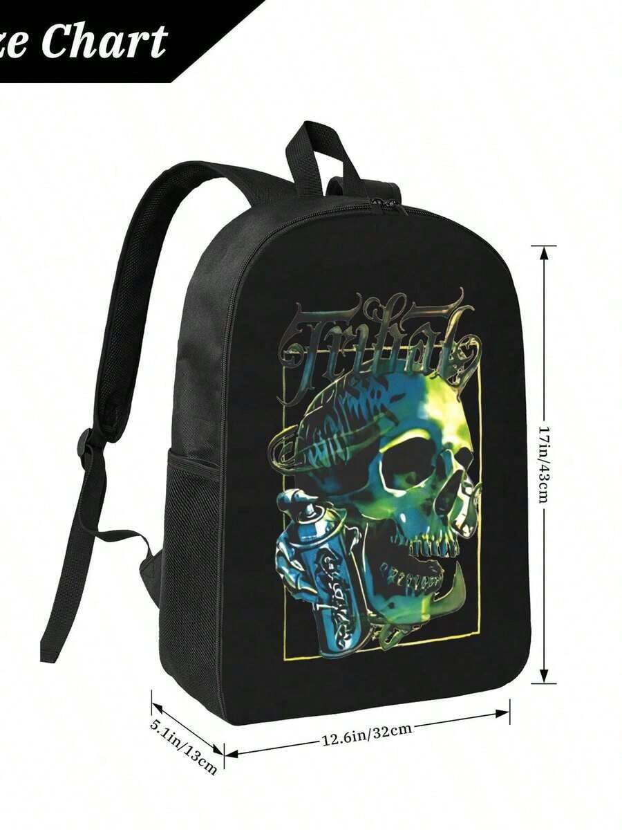 Graffiti Skull Waterproof Back – Travel Backpack Anti Theft Bewertung und Preis