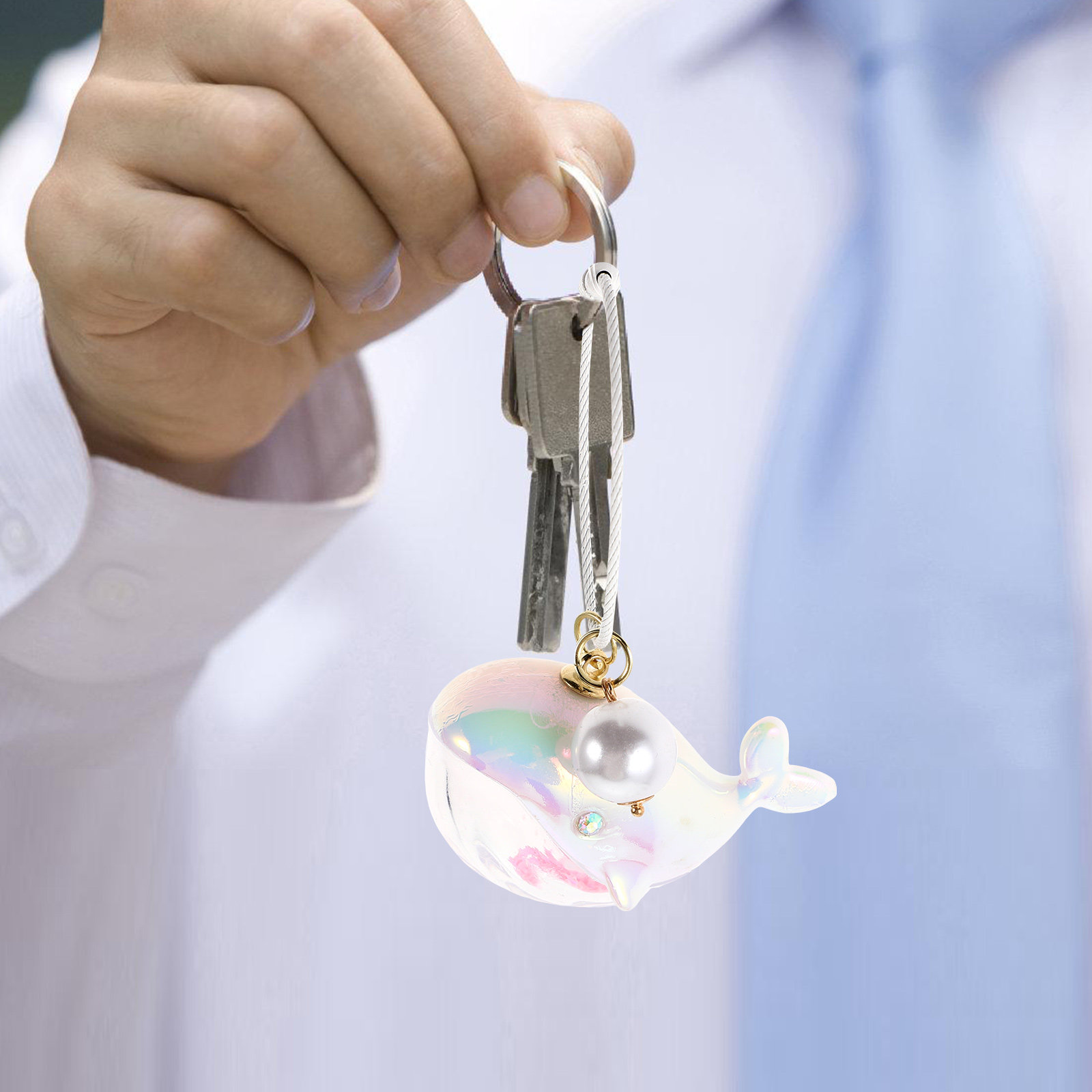 Adorable Whale Keychain Charm  – Mini Backpack Purse Bewertung und Preis