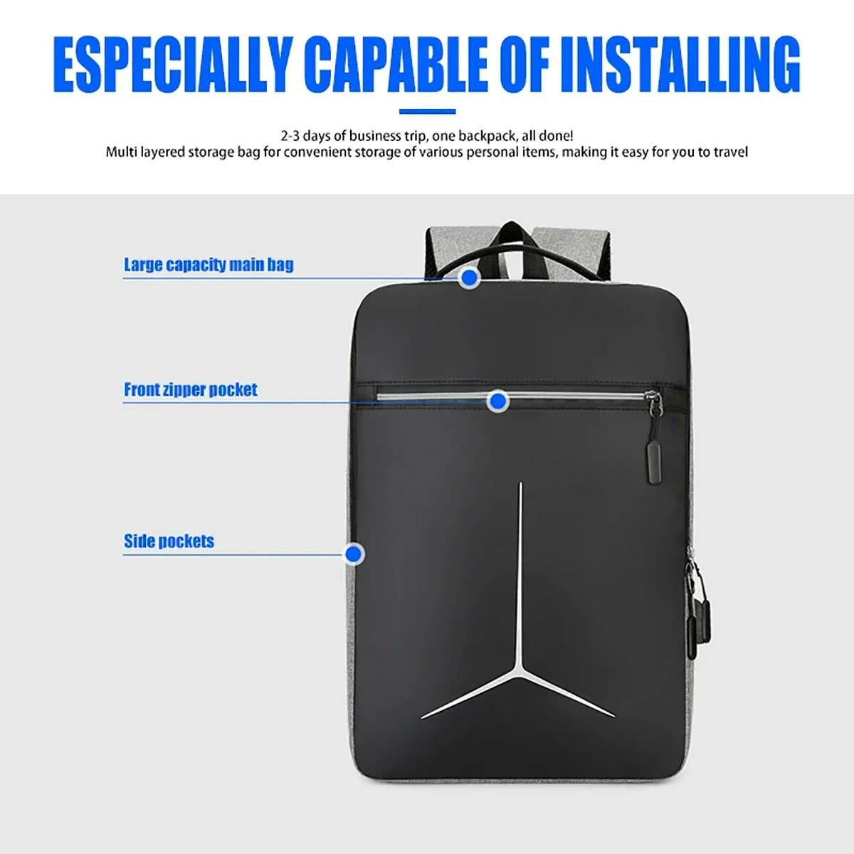 New Anti-theft USB Waterproof  – Travel Backpack Anti Theft Bewertung und Preis