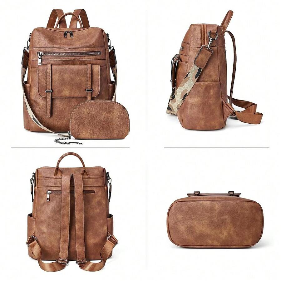 Women Fashion Vintage Brown PU – Fashion Backpack Women Bewertung und Preis