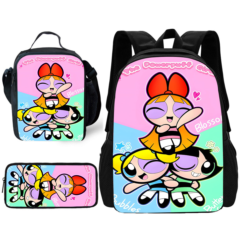 Child Cute Anime Powerpuffs Gi – School Backpack Teen Bewertung und Preis