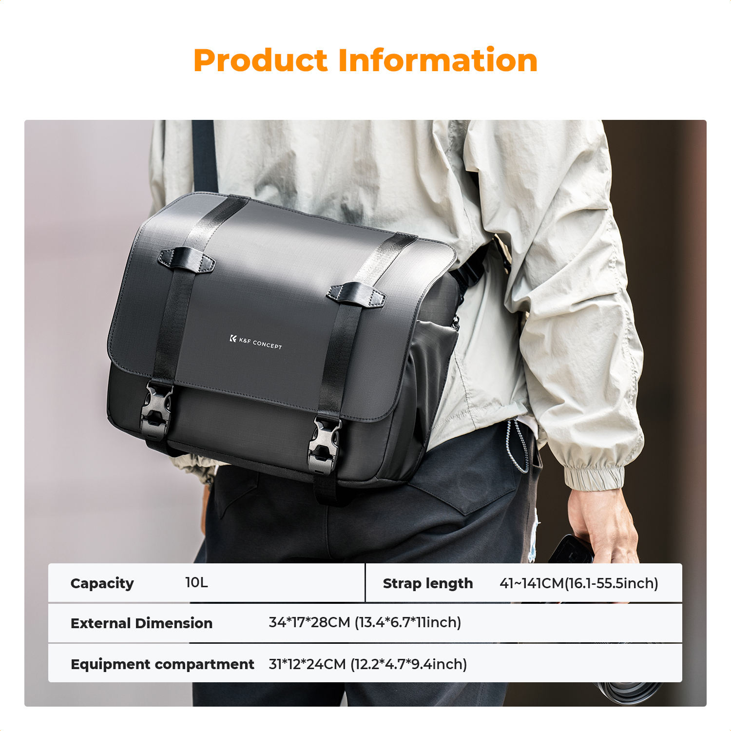 K&F CONCEPT 10L Camera Sling B – Sling Backpack Shoulder Bewertung und Preis