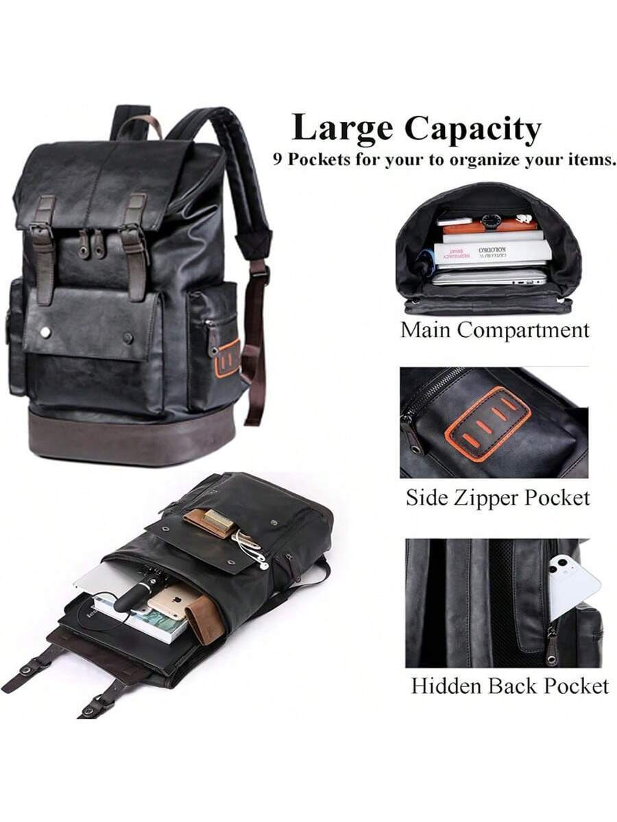 Vintage Black Leather Laptop B – Leather Backpack Vintage Bewertung und Preis