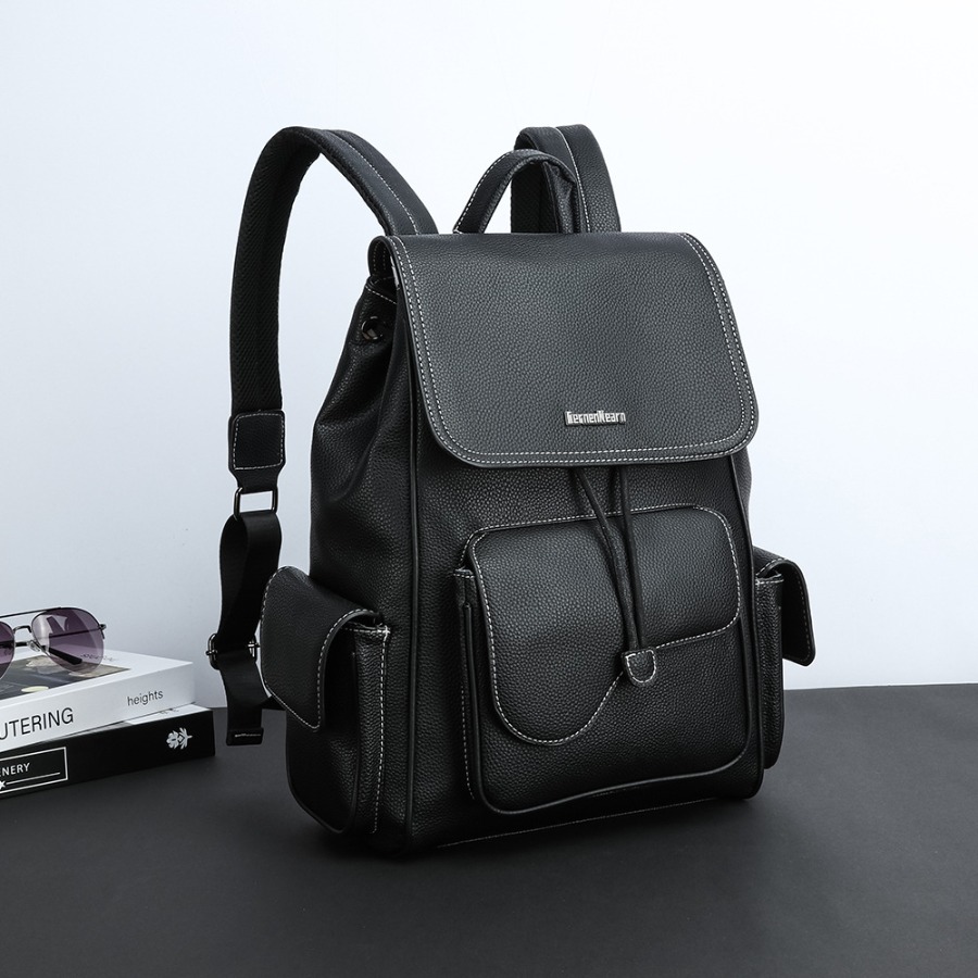 【New Arrival】Women's Black Fau – Leather Backpack Vintage Bewertung und Preis